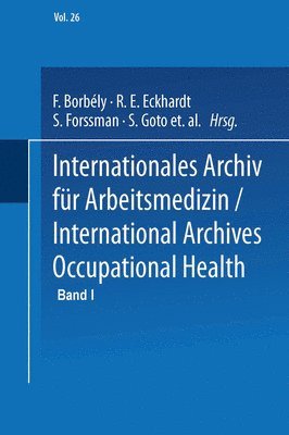 bokomslag Internationales Archiv für Arbeitsmedizin / International Archives of Occupational Health