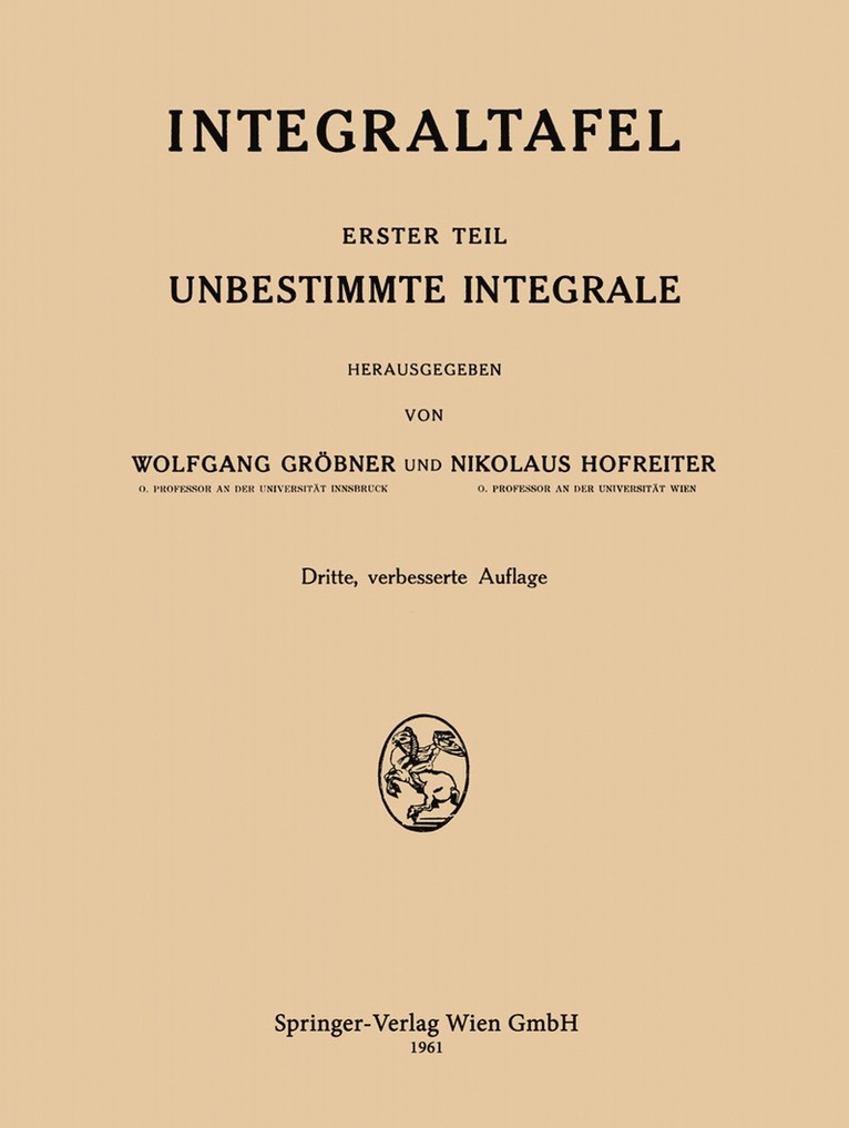 Integraltafel 1