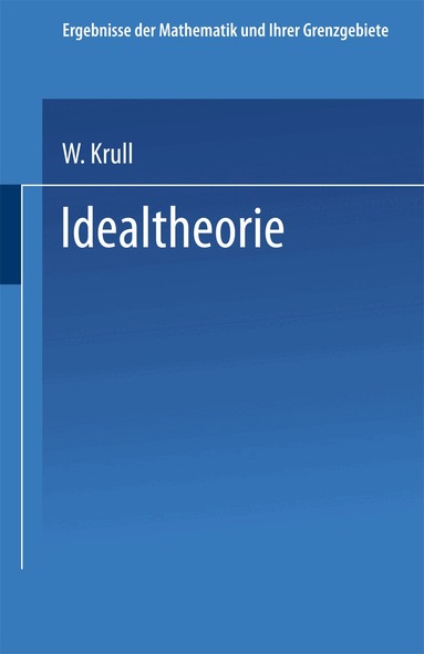 Wolfgang Krull - Idealtheorie, Häftad