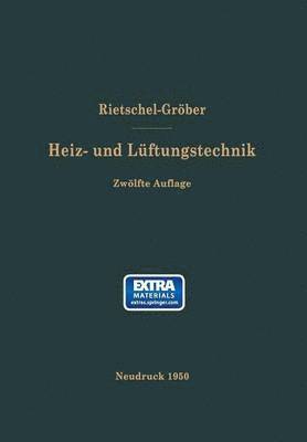 bokomslag H. Rietschels Lehrbuch der Heiz- und Lftungstechnik