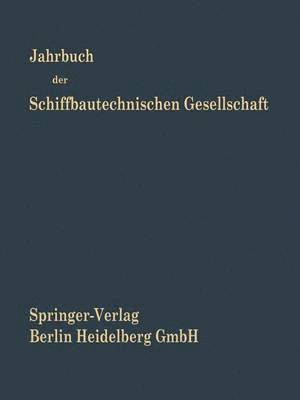 bokomslag Jahrbuch der Schiffbautechnischen Gesellschaft