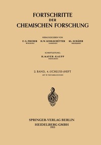 bokomslag Fortschritte der Chemischen Forschung