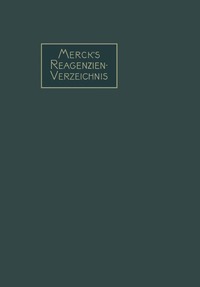 bokomslag Merck's Reagenzien-Verzeichnis