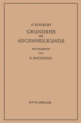 bokomslag Grundriss der Augenheilkunde