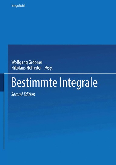 bokomslag Zweiter Teil Bestimmte Integrale