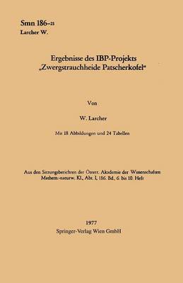bokomslag Ergebnisse des IBP-Projekts ?Zwergstrauchheide Patscherkofel"