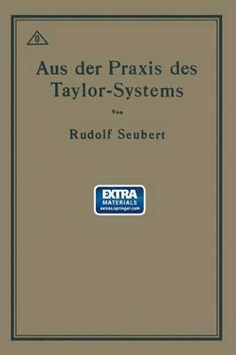 bokomslag Aus der Praxis des Taylor-Systems