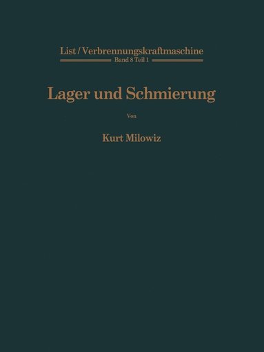 bokomslag Lager und Schmierung