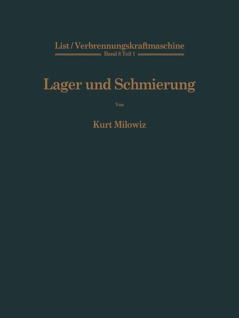 Lager und Schmierung 1