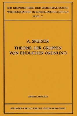 bokomslag Die Theorie der Gruppen von Endlicher Ordnung