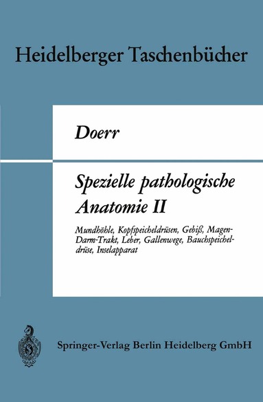 Wilhelm Doerr - Spezielle pathologische Anatomie II, Häftad