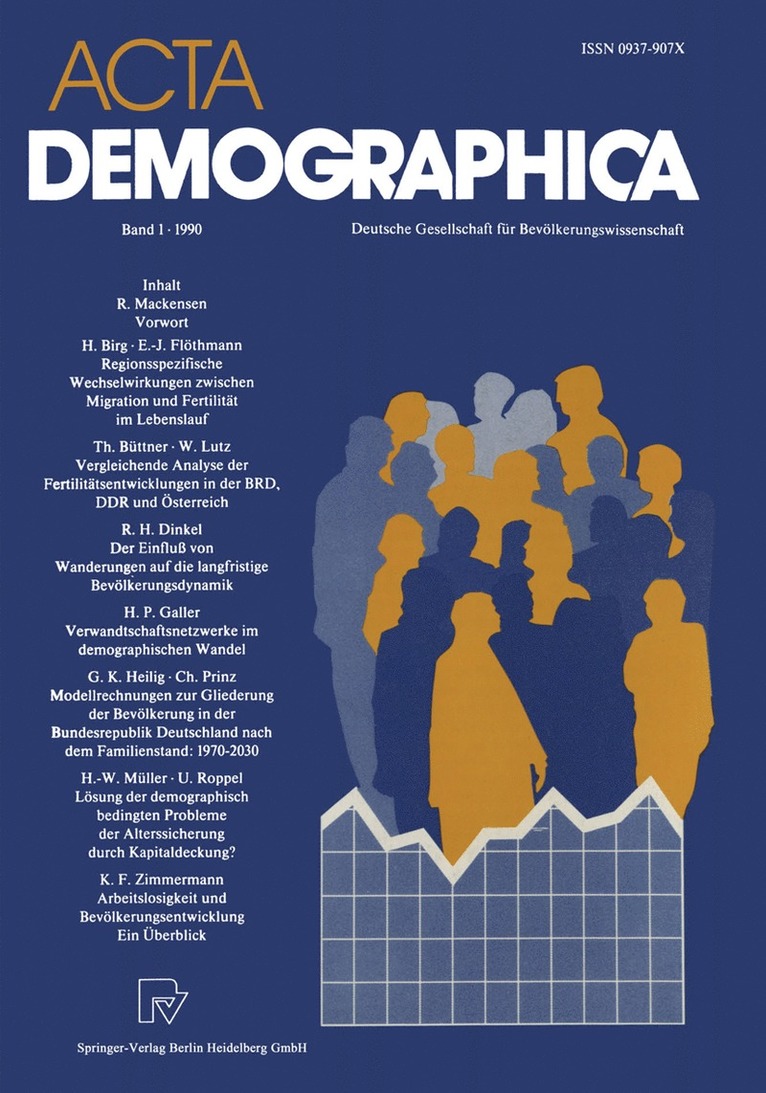 Günter Buttler, Hans-Joachim Hoffmann-Nowotny, Gerhard Schmitt-Rink, Gunter Buttler - Acta Demographica, Häftad