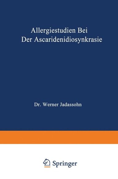 bokomslag Allergiestudien bei der Ascaridenidiosynkrasie