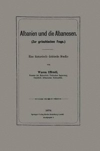 bokomslag Albanien und die Albanesen