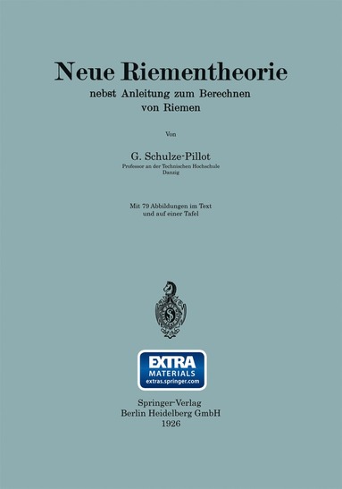 bokomslag Neue Riementheorie