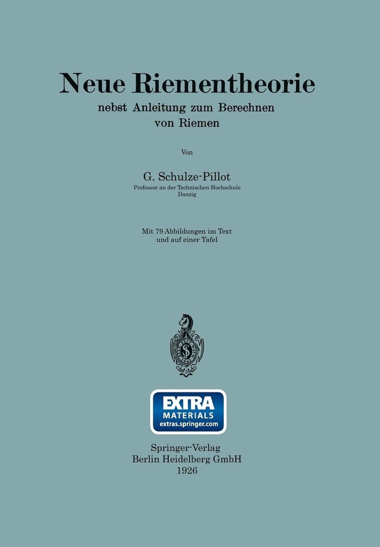 Rainer Schulze-Pillot-Ziemen - Neue Riementheorie, Häftad