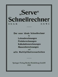 bokomslag Serve Schnellrechner