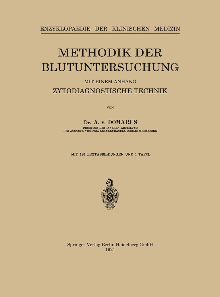 Methodik der Blutuntersuchung 1