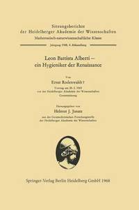 bokomslag Leon Battista Alberti  ein Hygieniker der Renaissance