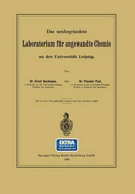 bokomslag Das neubegründete Laboratorium für angewandte Chemie an der Universität Leipzig