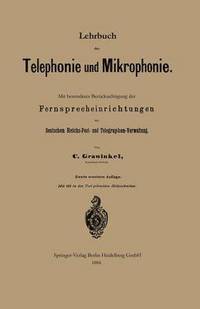 bokomslag Lehrbuch der Telephonie und Mikrophonie