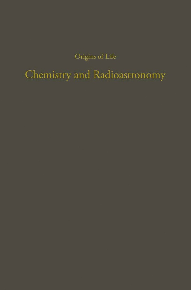 Chemistry and Radioastronomy 1