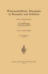 bokomslag Wissenschaftliche Pharmazie in Rezeptur und Defektur