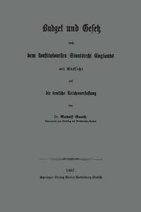 bokomslag Budget und Gesetz nach dem konstitutionellen Staatsrecht Englands