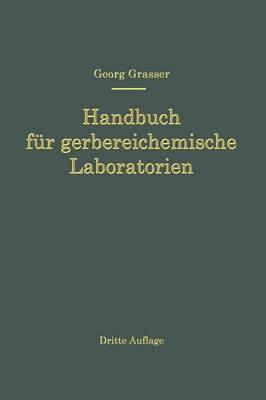 bokomslag Handbuch für Gerbereichemische Laboratorien