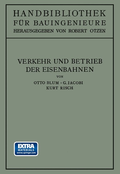 bokomslag Verkehr und Betrieb der Eisenbahnen