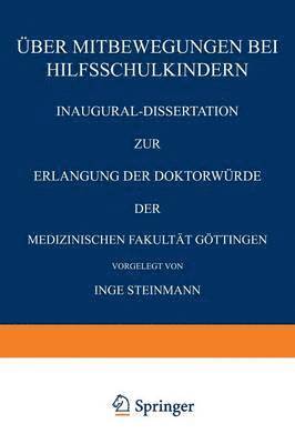 bokomslag ber Mitbewegungen bei Hilfsschulkindern