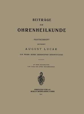 Beitrge zur Ohrenheilkunde 1