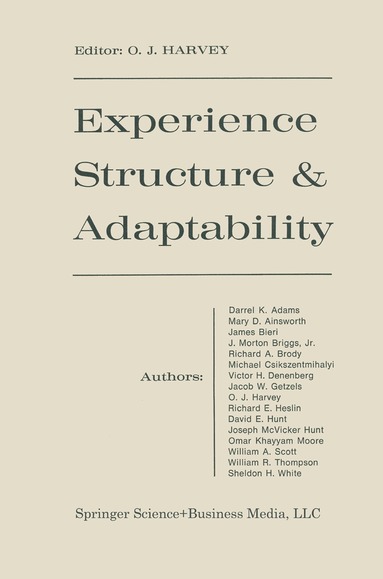 bokomslag Experience Structure & Adaptability