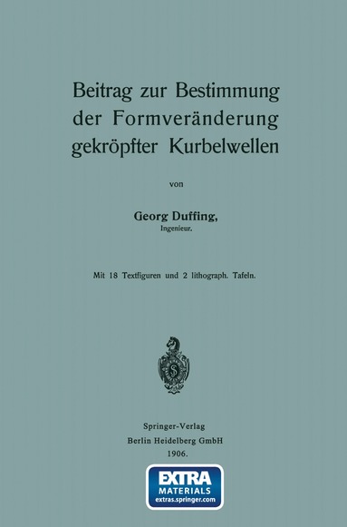 bokomslag Beitrag zur Bestimmung der Formveränderung gekröpfter Kurbelwellen