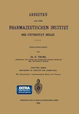 bokomslag Arbeiten aus dem Pharmazeutischen Institut der Universitt Berlin