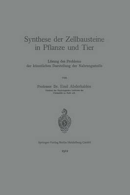 Synthese der Zellbausteine in Pflanze und Tier 1