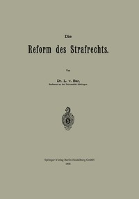 bokomslag Die Reform des Strafrechts