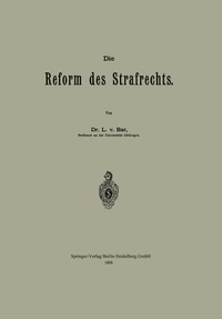 bokomslag Die Reform des Strafrechts