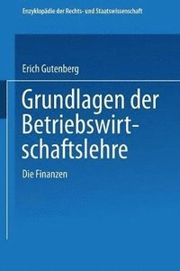 bokomslag Grundlagen der Betriebswirtschaftslehre