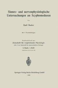 bokomslag Sinnes- und nervenphysiologische Untersuchungen an Scyphomedusen