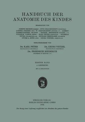 bokomslag Handbuch der Anatomie des Kindes