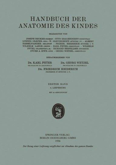 bokomslag Handbuch der Anatomie des Kindes