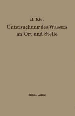 Untersuchung des Wassers an Ort und Stelle 1