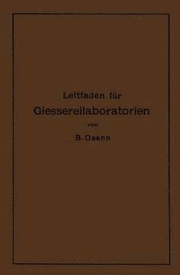 bokomslag Leitfaden für Gießereilaboratorien
