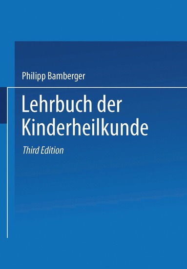 bokomslag Lehrbuch der Kinderheilkunde