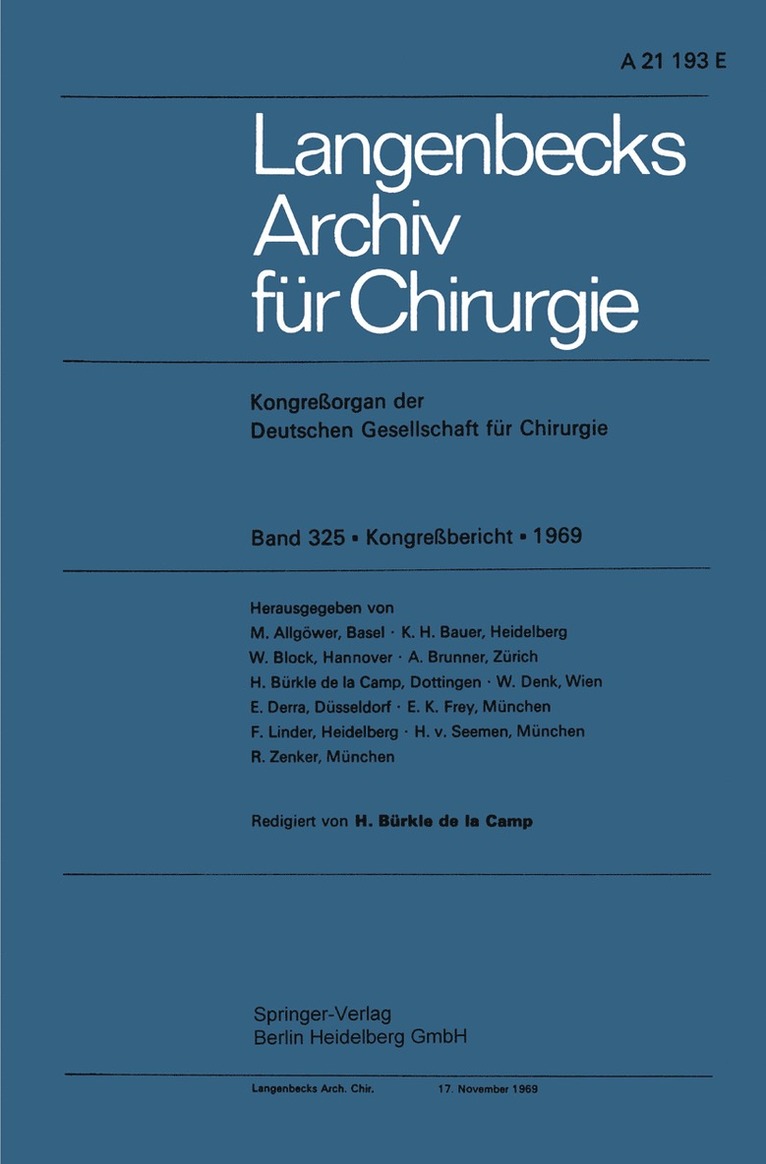 Langenbecks Archiv für Chirurgie