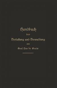 bokomslag Handbuch der Verfassung und Verwaltung in Preuen und dem Deutschen Reich