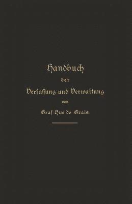 bokomslag Handbuch der Verfassung und Verwaltung in Preuen und dem Deutschen Reich