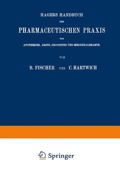 bokomslag Hagers Handbuch der Pharmaceutischen Praxis