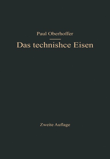 bokomslag Das technische Eisen